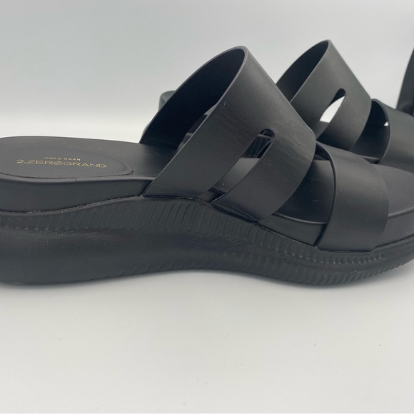 Cole Haan Leather Sandals | Size 6.5 | Comfy & Stylish – Gently Worn Black-wedge - Picture 10 of 14